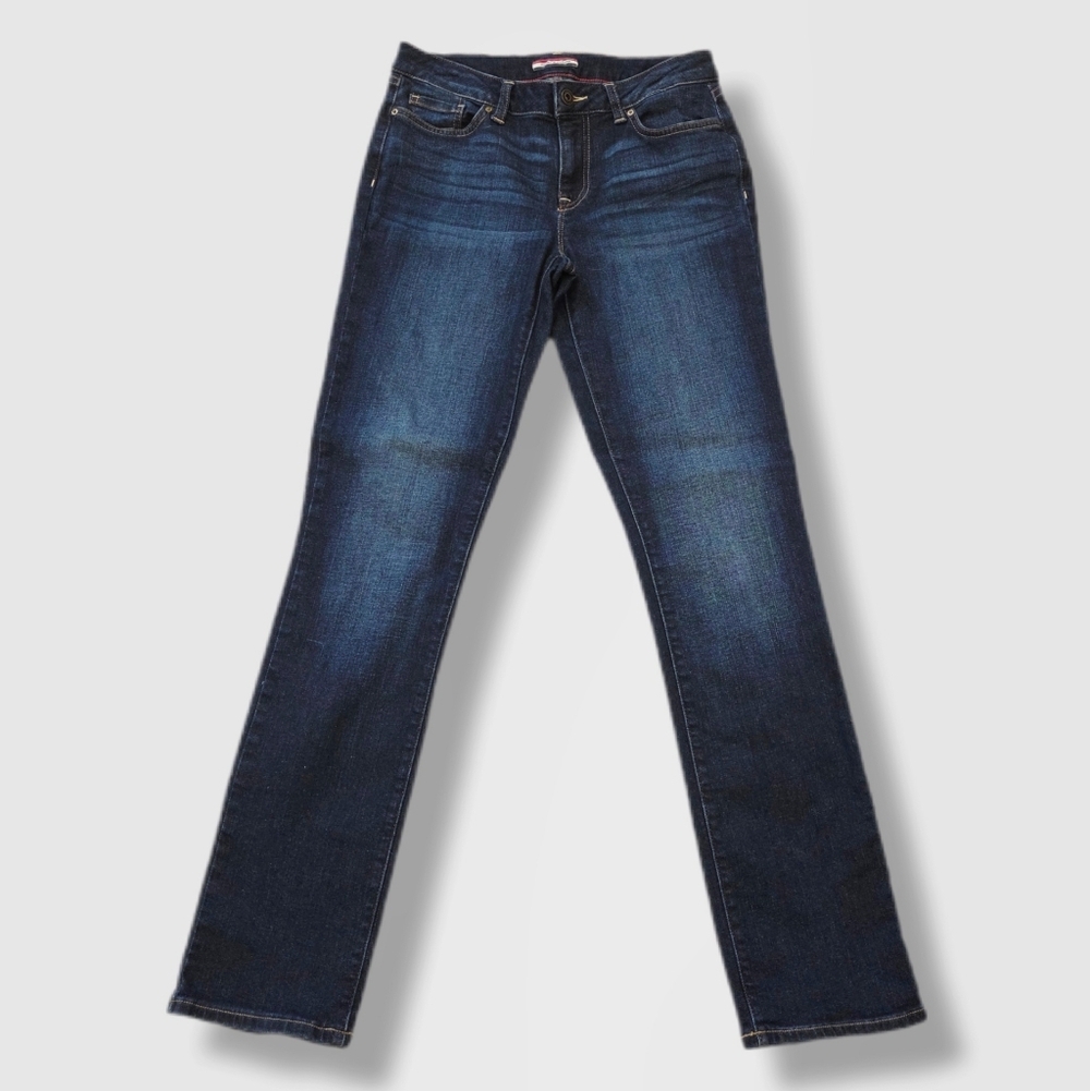 Tommy Hilfiger Curve Straight Leg Jeans | Blue Stretch Denim | Size 4 | W15"
